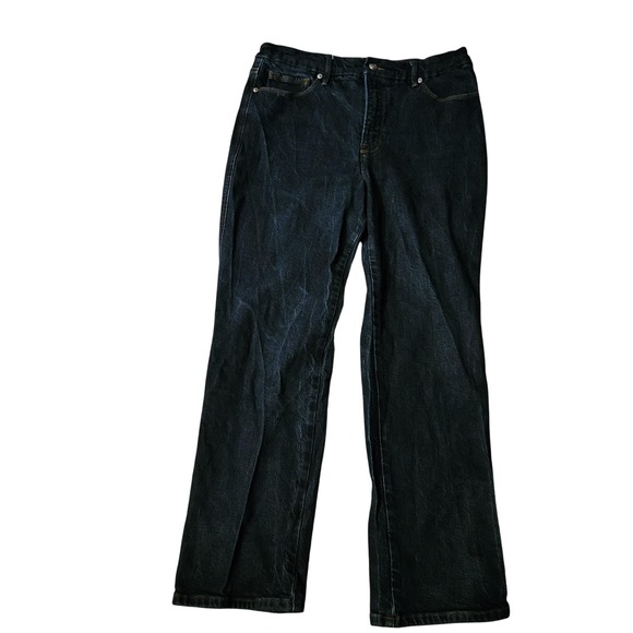 Good American Jeans Womens 12/31 Good Curve Straight High Rise 28 Inseam Denim - Picture 1 of 11